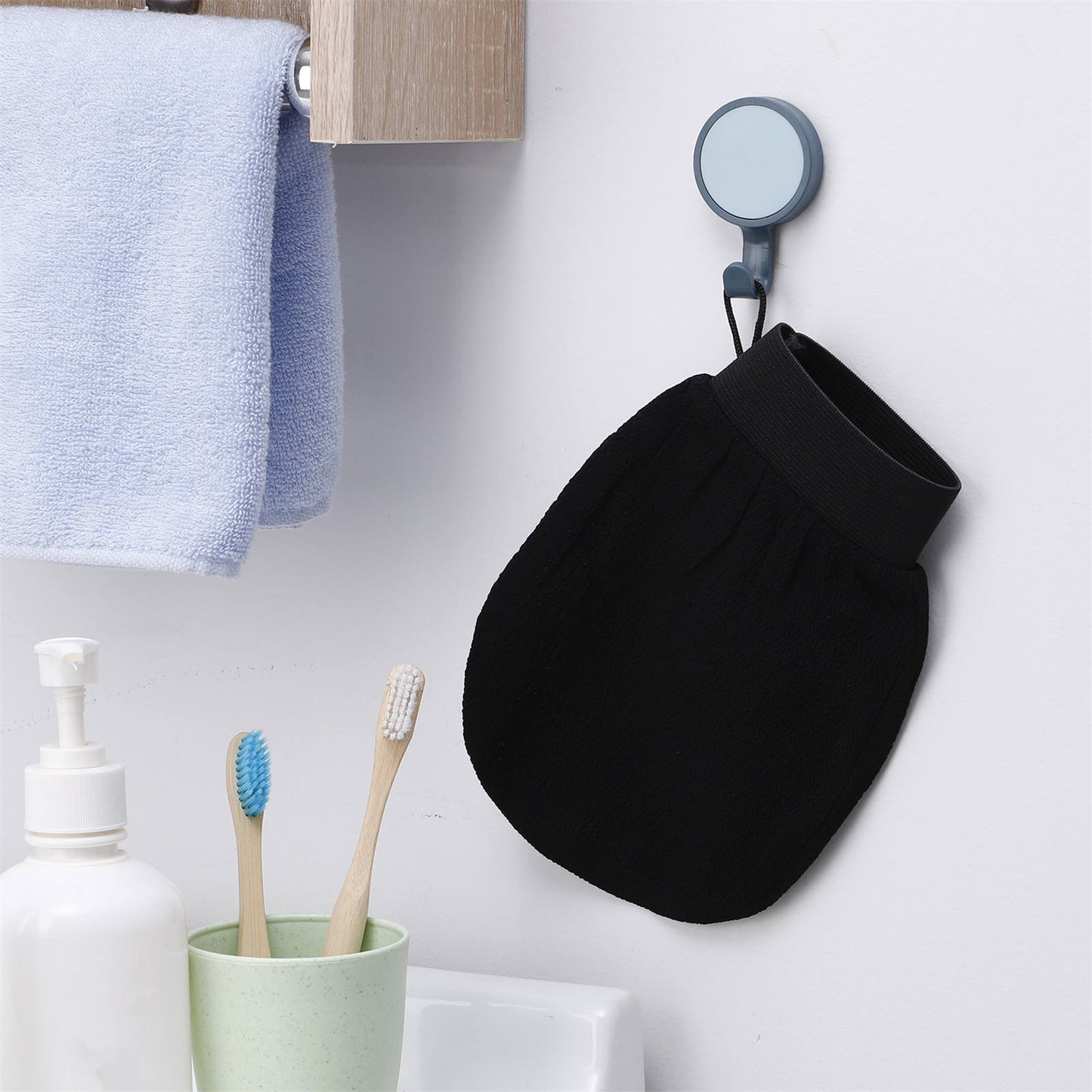 Gants de gommage exfoliant extensibles pour le dos, gants de massage du corp,serviettes de nettoyage en profondeur pour la douche