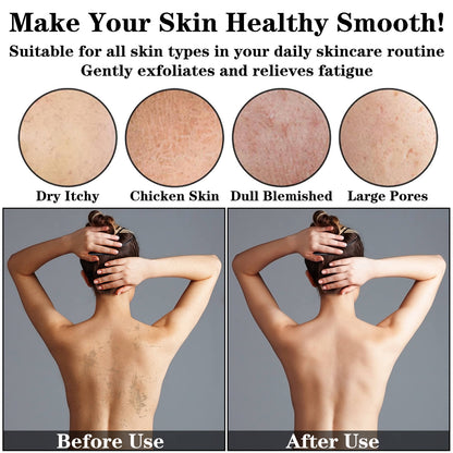 Gants de gommage exfoliant extensibles pour le dos, gants de massage du corp,serviettes de nettoyage en profondeur pour la douche